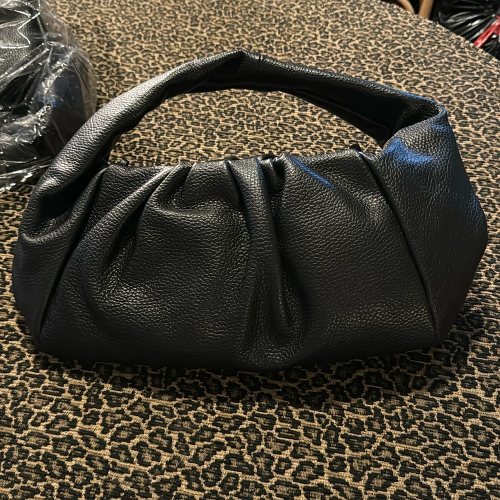 Freesia Boutique Black Leather Bag
